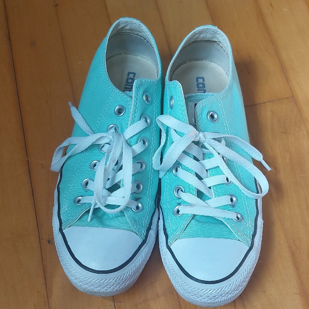 Teal/Mint Converse Low Top Sneakers